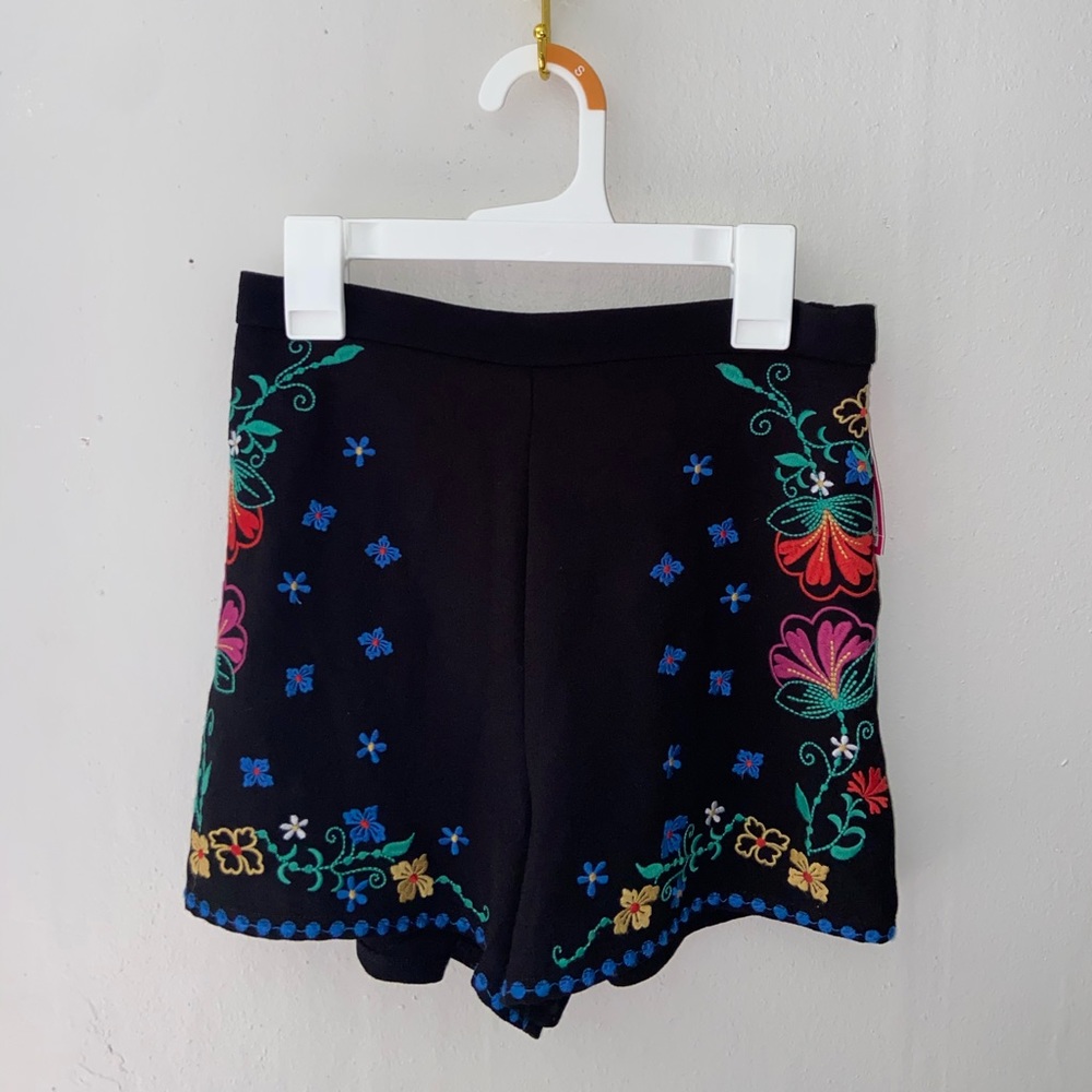 Embroidered Shorts